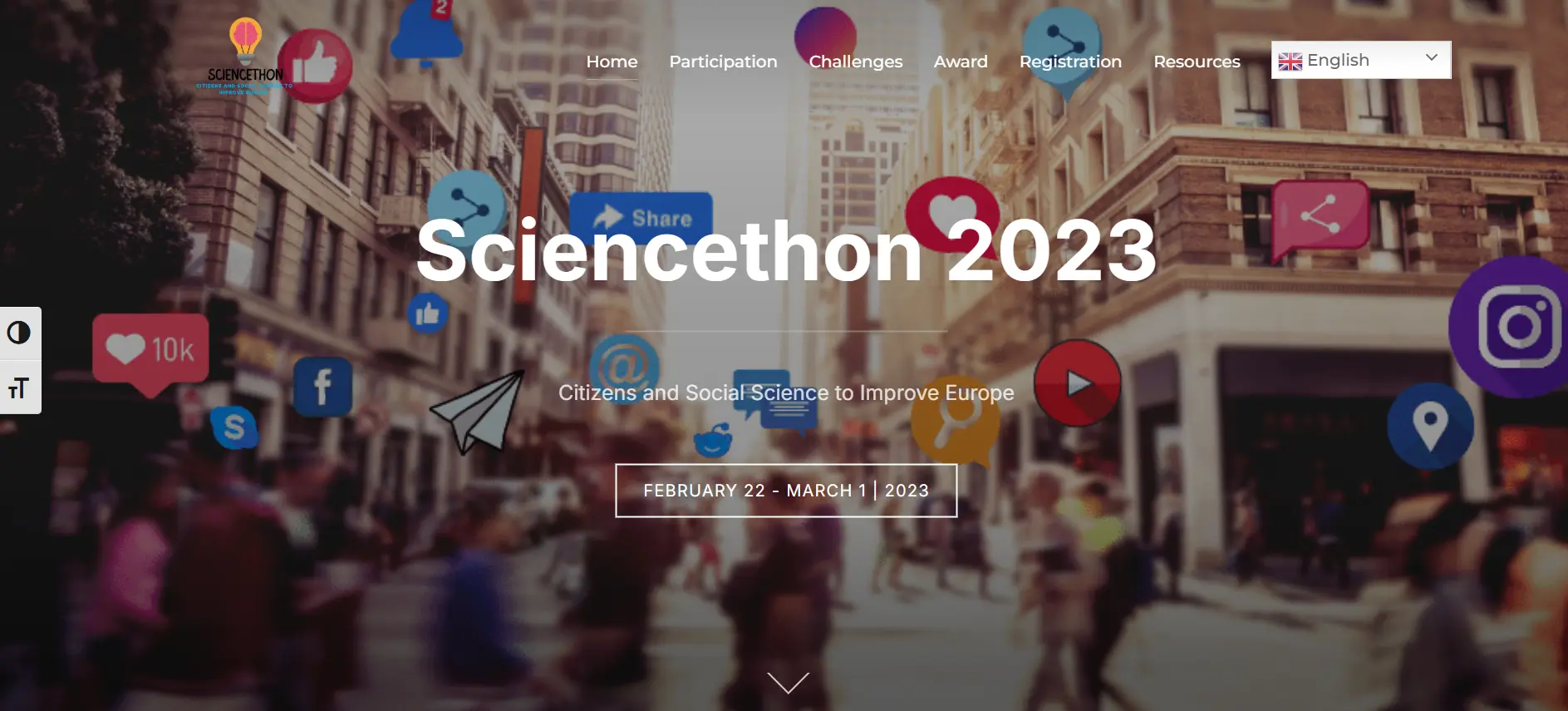 Sciencethon website banner