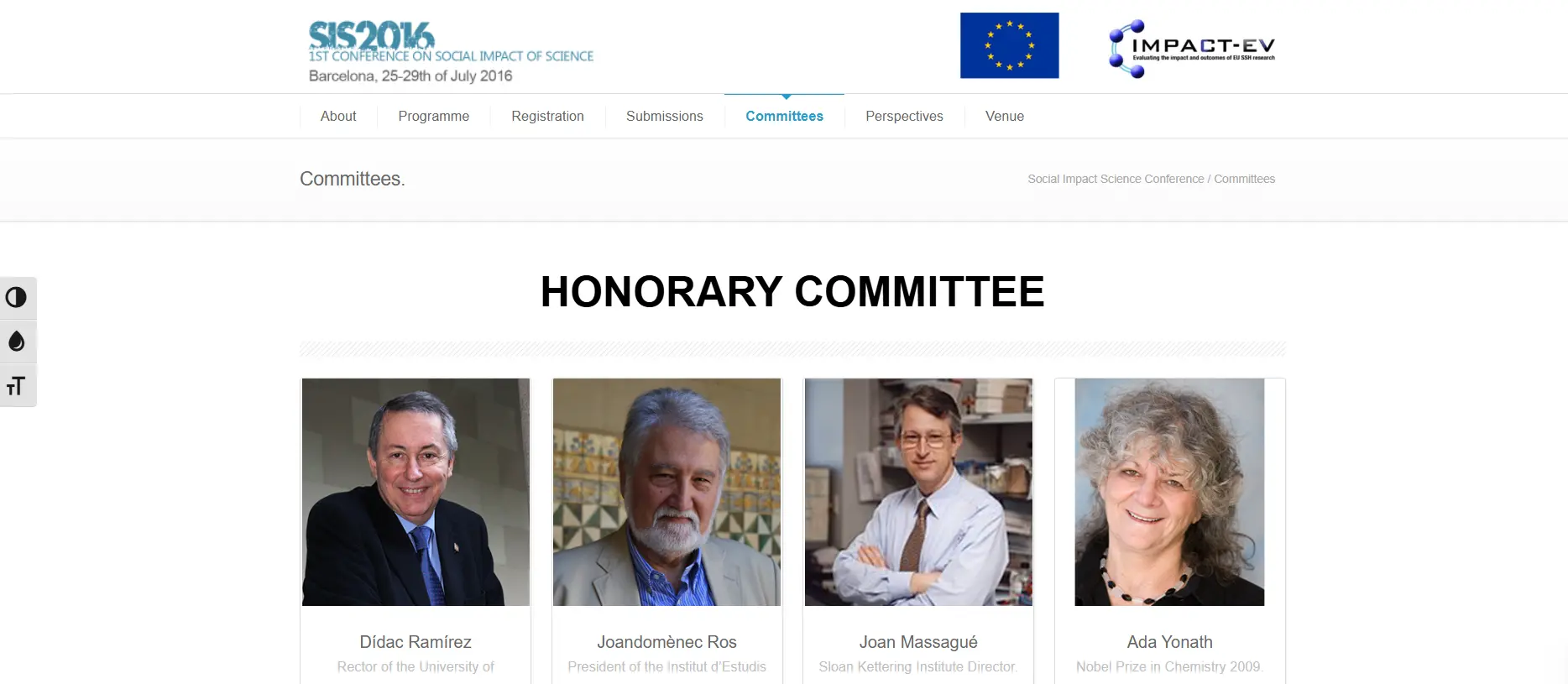 Sis 2016 website banner