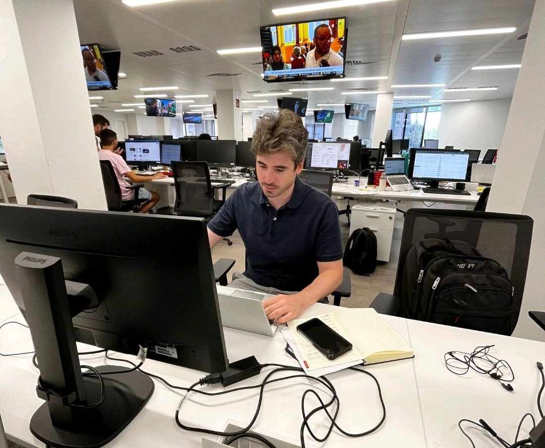 Foto meva treballant